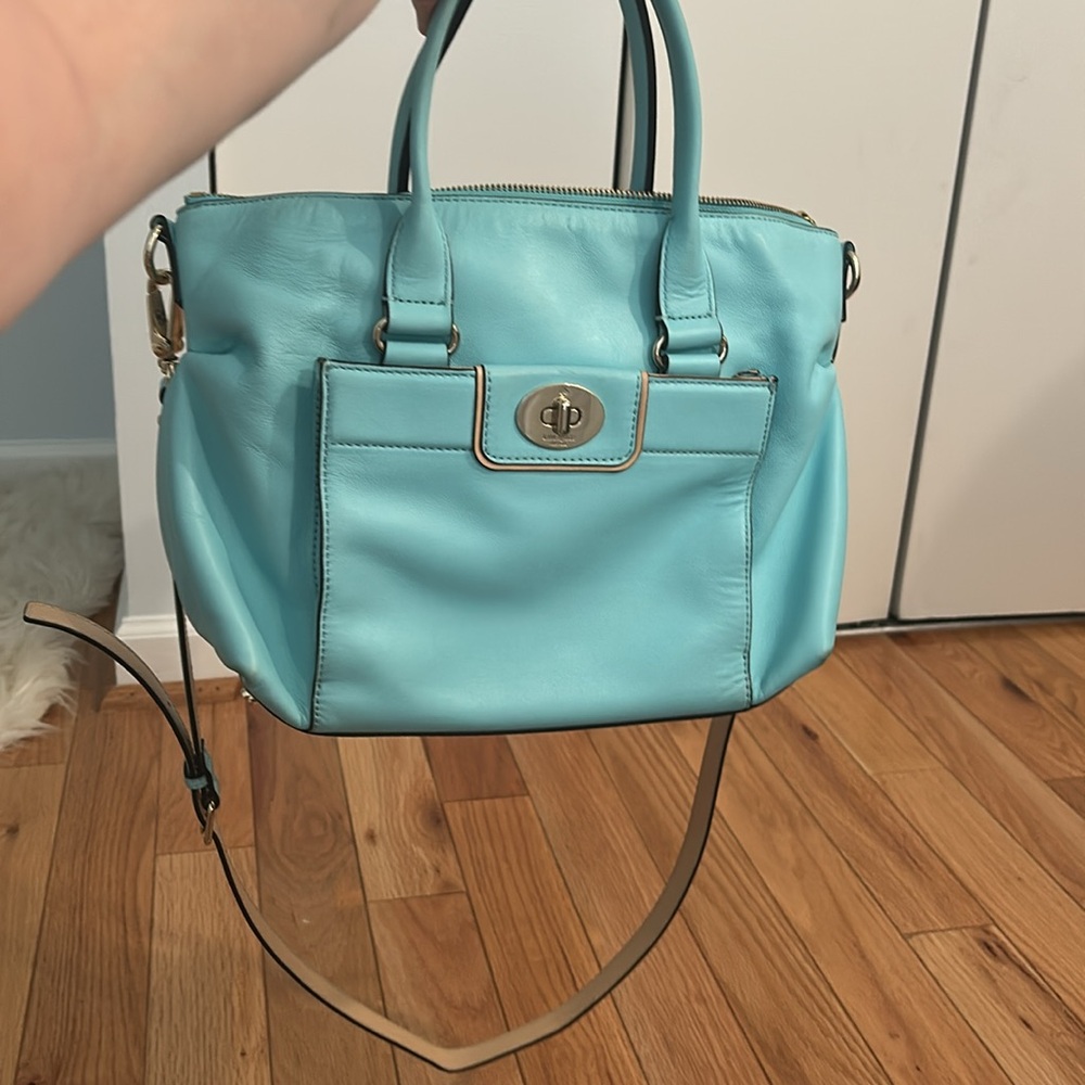 Kate Spade aqua colored Hampton Road Janie purse - Picture 6 of 6